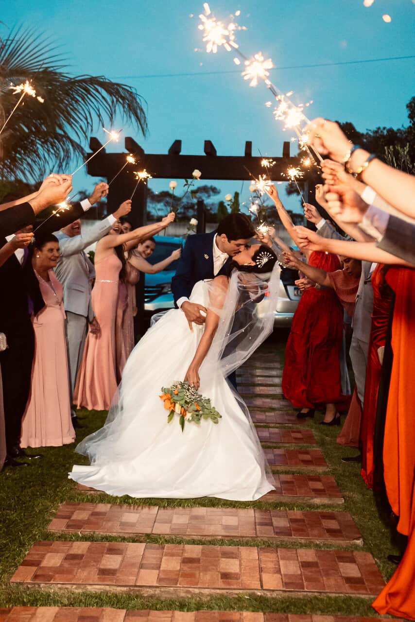 Cena do buffet em casamento Buffet Brandão