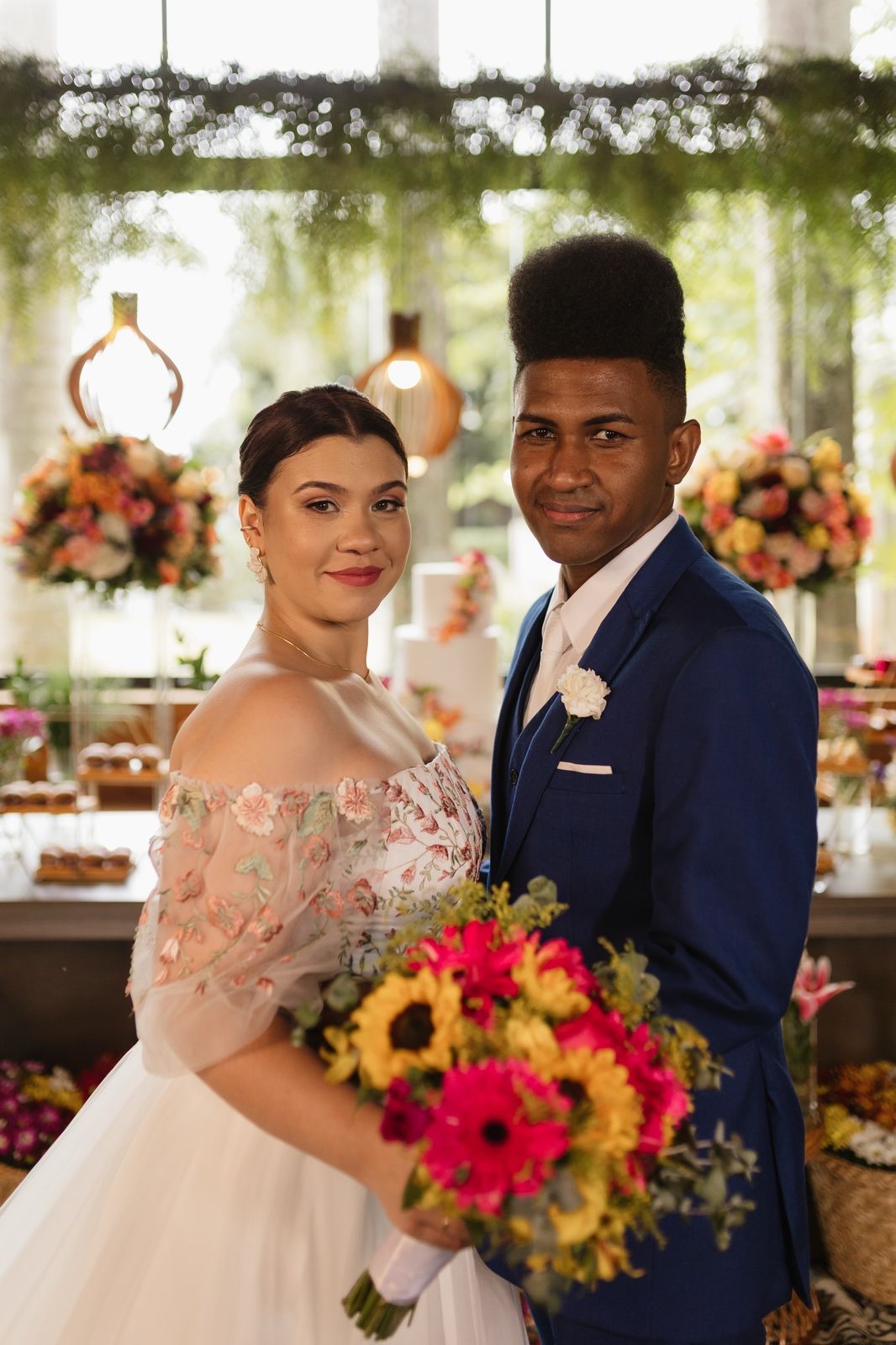 Cena do buffet em casamento Buffet Brandão