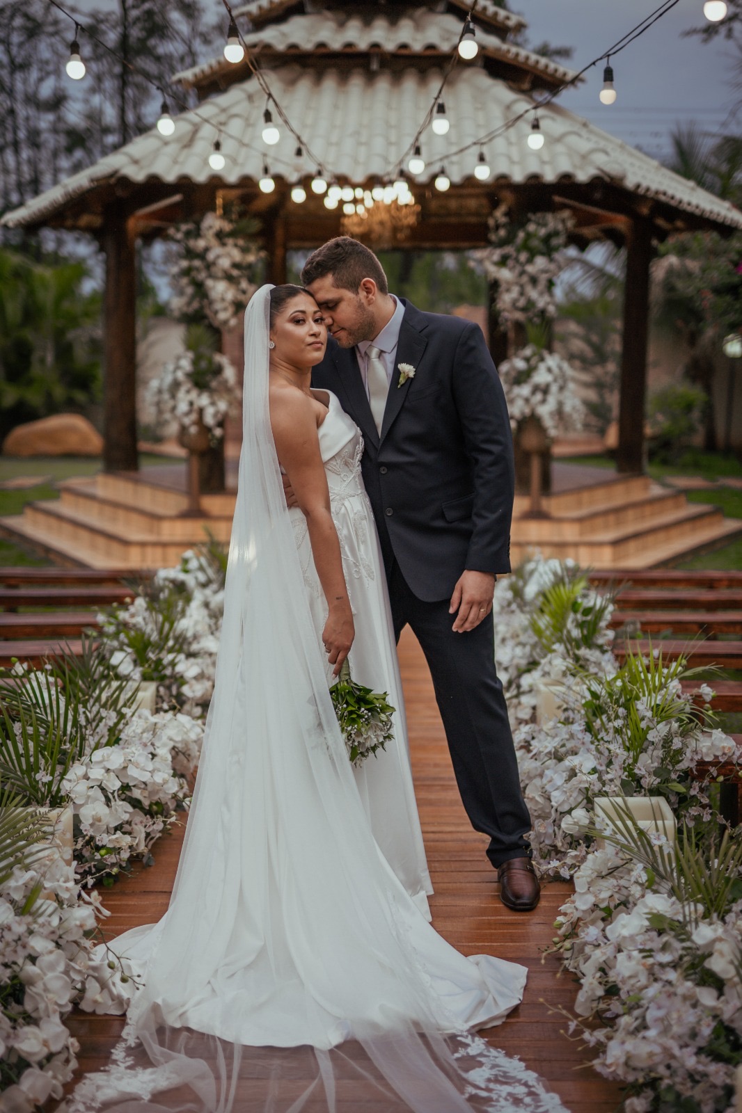 Cena do buffet em casamento Buffet Brandão