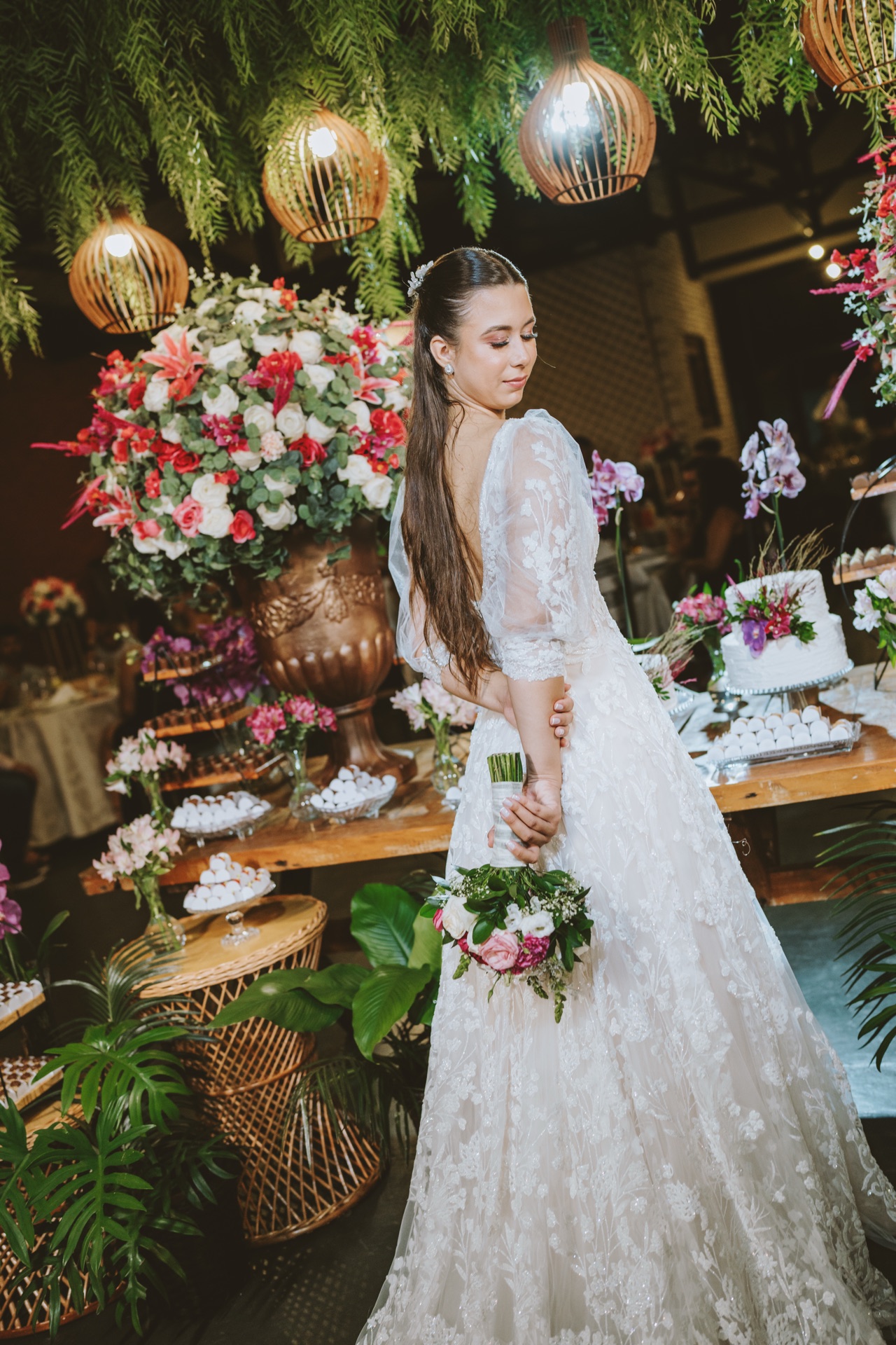 Cena do buffet em casamento Buffet Brandão