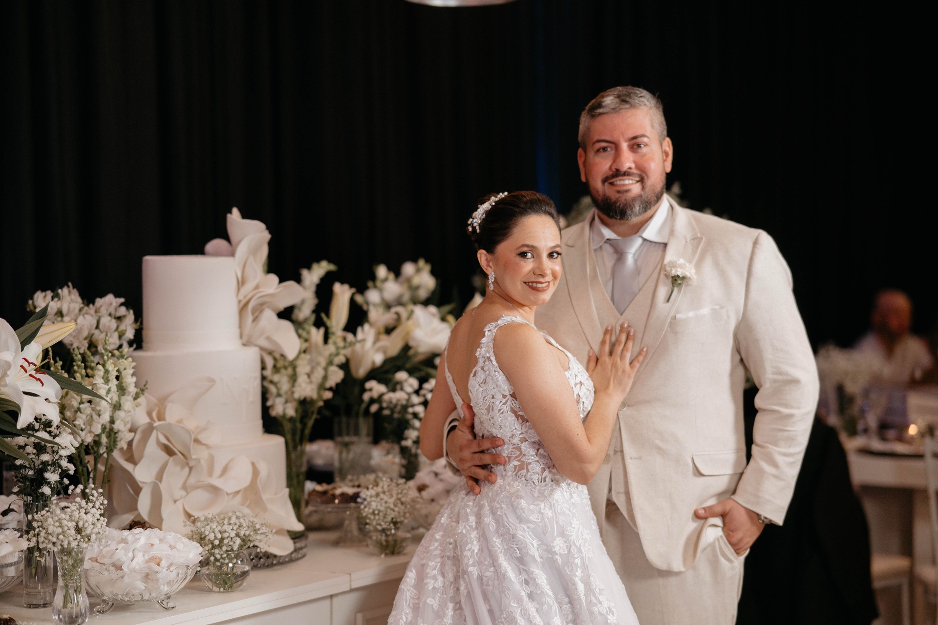 Cena do buffet em casamento Buffet Brandão