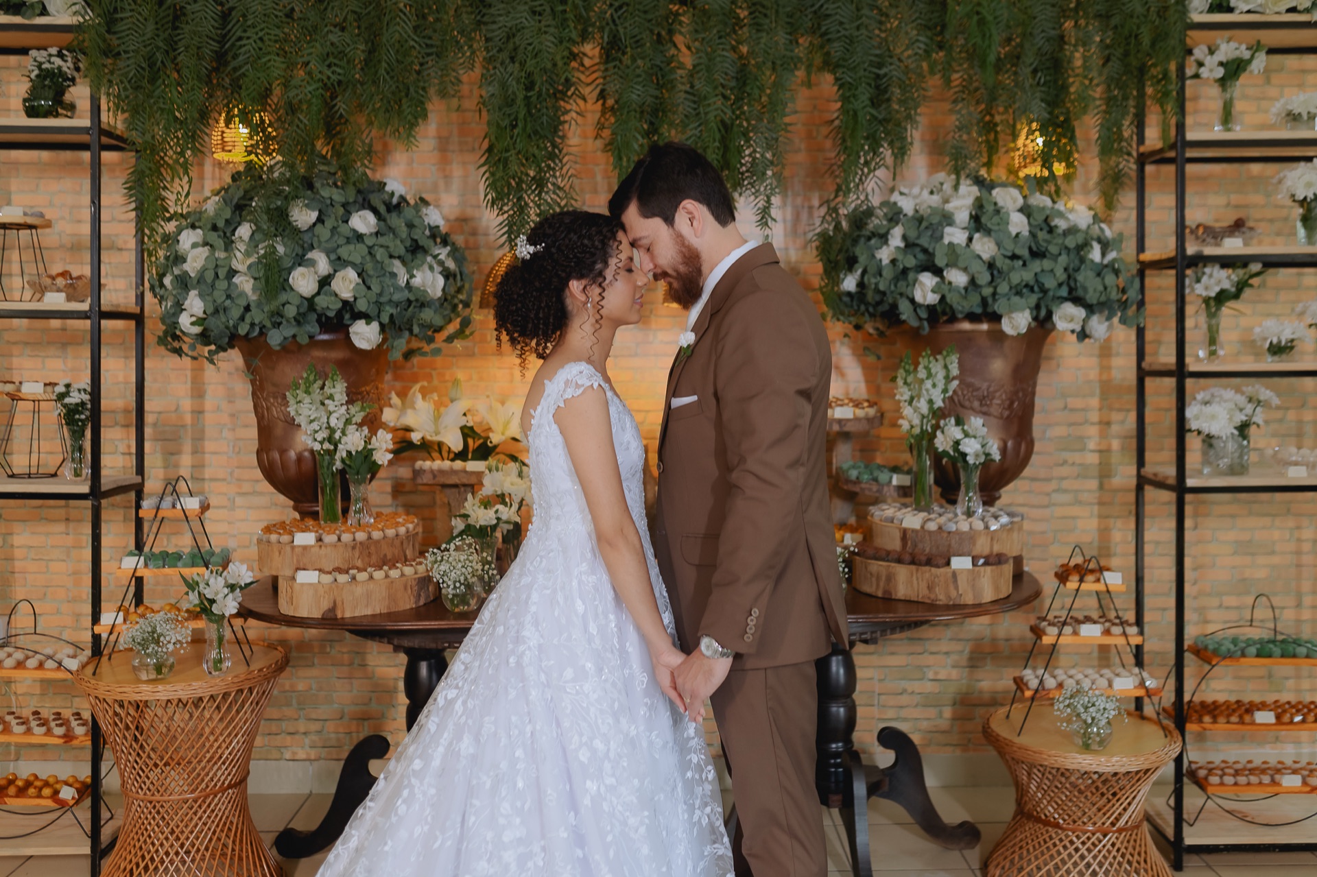 Cena do buffet em casamento Buffet Brandão